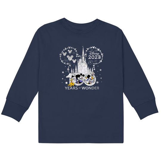 Disney 100 Years Of Wonder Kids Long Sleeve T-Shirts, Mickey And Friends Kids Long Sleeve T-Shirts, Disney Trip Kids Long Sleeve T-Shirts