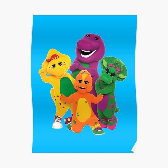 Barney the dinosaur Premium Matte Vertical Poster