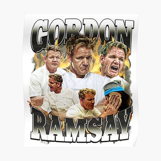 Discover Gordon Ramsay bootleg design Premium Matte Vertical Poster