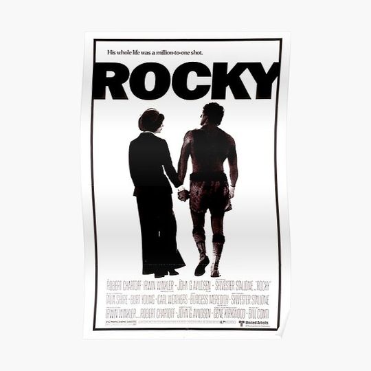 Discover Movie Rocky Vintage Poster Premium Matte Vertical Poster