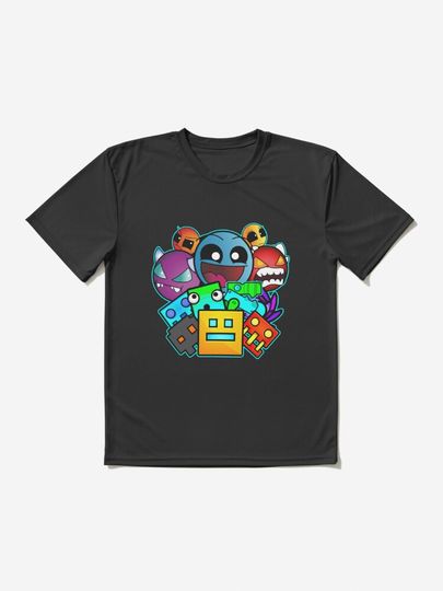geometry dash old school gaming | Active T-Shirt