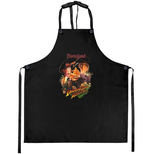 Indiana Jones Adventure Disneyland 1995 Comfort Colors Aprons,Indiana Jones Aprons