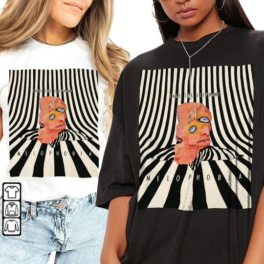 Cage The Elephant Melophobia Album Tracklist Shirt, Vintage Album Retro Graphic Tee
