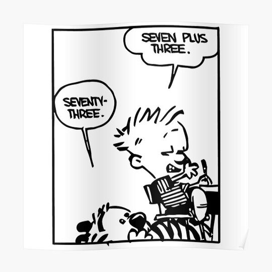 Calvin And Hobbes Premium Matte Vertical Poster