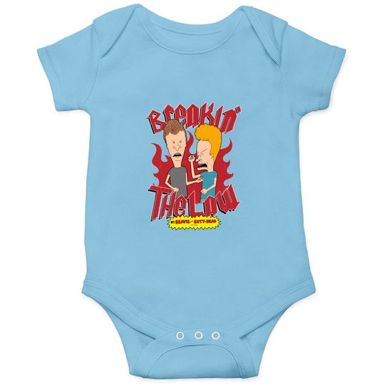 Beavis and Butthead Breaking The Law MTV TV Onesies