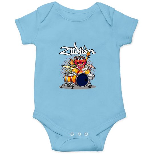 ANIMAL DRUMMER ZILDJIAN CYMBALS Onesies