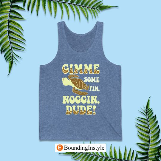 Finding Nemo Running Tank Tops, Gimme Some Fin Noggin Dude Tank Tops