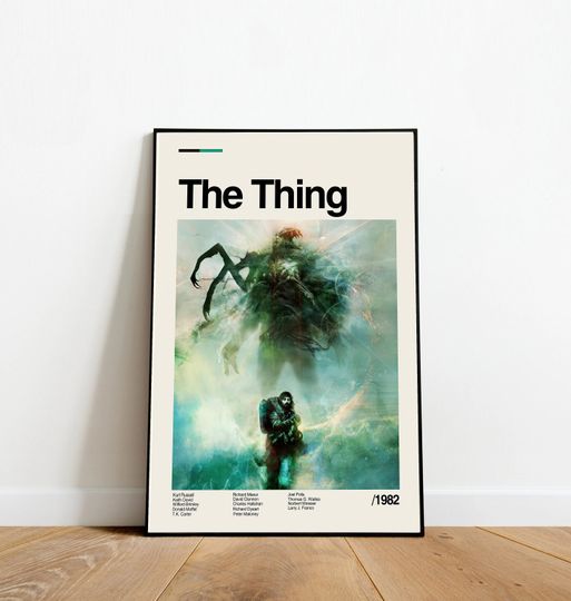 Discover The Thing Classic Retro Movie Poster - Retro Movie Poster - Minimalist Art