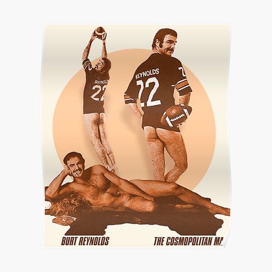 Burt Reynolds Cosmo Man Premium Matte Vertical Poster