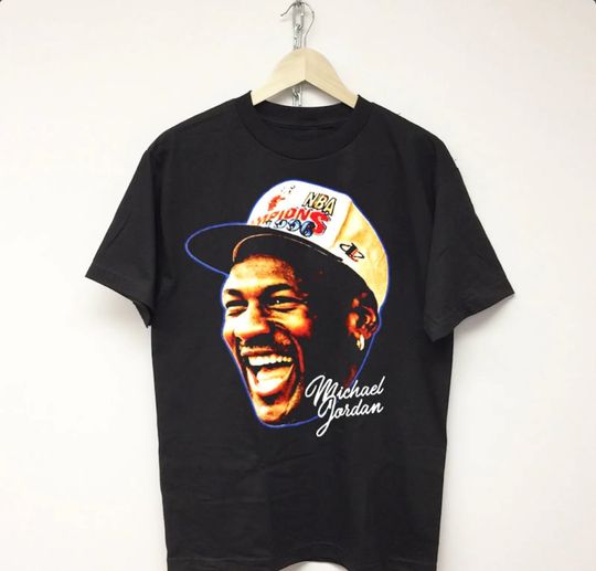 Michael Jordan UNC 90s Style Vintage Bootleg Tee Graphic T shirt