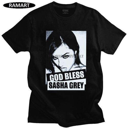 God Bless Sasha Grey Shirt, Vintage t-shirt, Men Pre-shrunk Cotton Tshirt,
