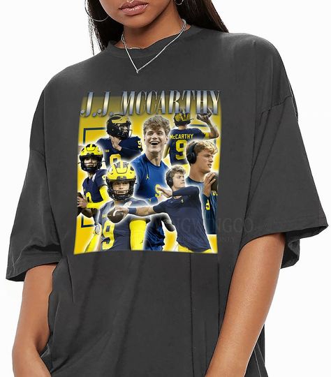 J.J. McCarthy Vintage Bootleg Tee, J.J. McCarthy Vintage Graphic Shirt