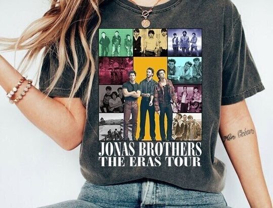 Jonas Brothers Five Albums One Night The Tour 2023 Shirt, Jonas Brothers Band Fan Shirt