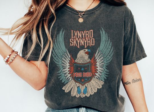 Discover Lynyrd Skynyrd T-Shirt, Oversized Shirt, Classic Rock, Vintage