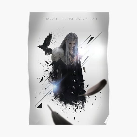 Final Fantasy VII - Sephiroth Premium Matte Vertical Poster