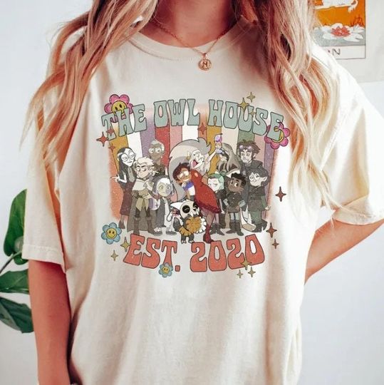 Disney The Owl House Character Shirt, Owl House Hexside School Shirt