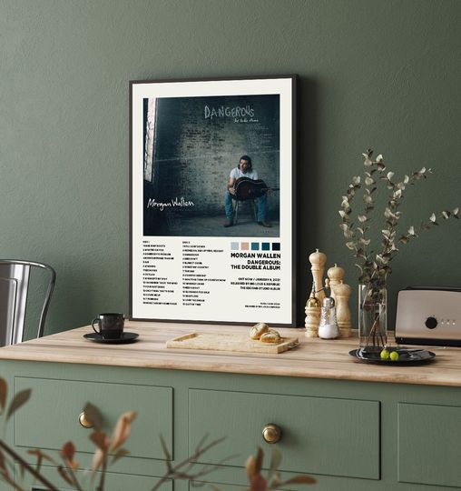 Dangerous - The Double Album, Wallen Western Tracklist Album Cover Poster