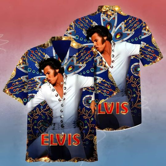 The King Elvis Presley Hawaiian Shirt Gift For Rock And Roll Lovers, Elvis Presley Music Hawaiian Shirt