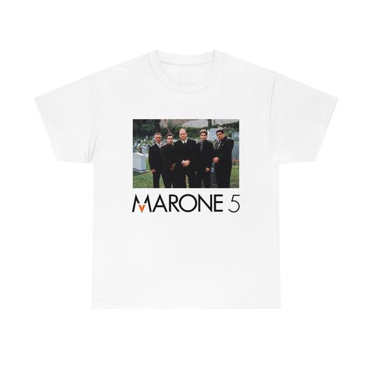 Marone 5 The Sopranos TV Show Funny Cast Parody T-Shirt