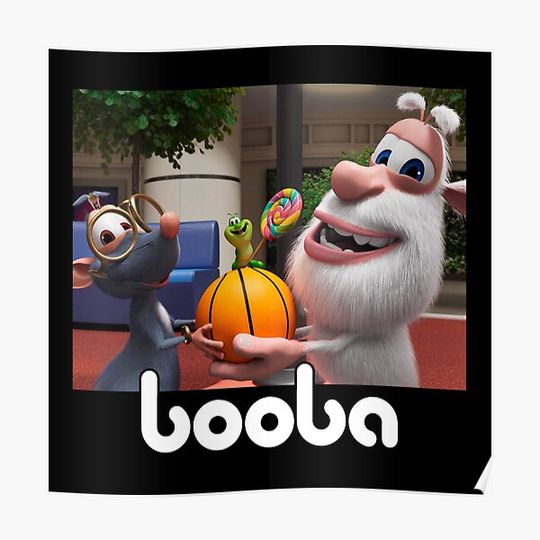 Discover rat and caterpillar of Booba cartoon Premium Matte Vertical Poster