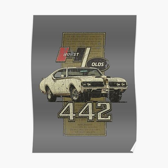 Discover 1969 Hurst-Olds 442 Premium Matte Vertical Poster