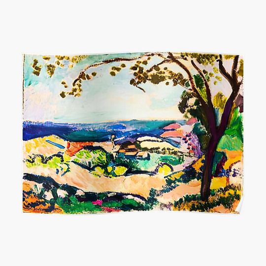 Discover Henri Matisse, the sea seen from collioure, 1906 Premium Matte Vertical Poster