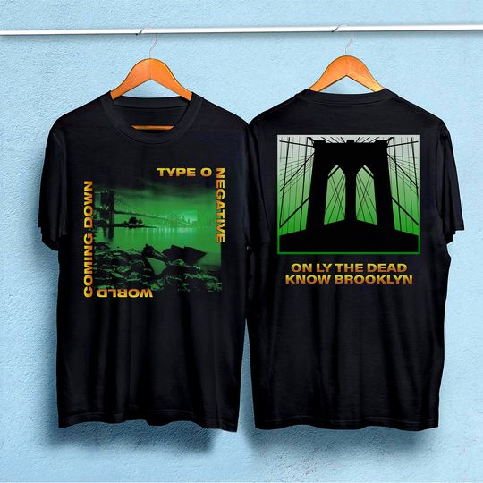 1999 Type O Negative World Coming Down T-Shirt Black, Type O Negative Tour