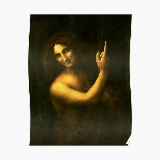 Leonardo da Vinci "St. John the Baptist" Premium Matte Vertical Poster