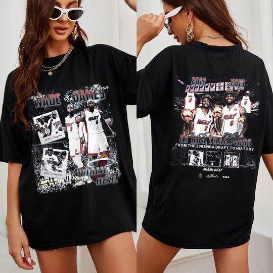 Wade And James Vintage Shirt, Dwyane Wade And Lebron James Retro 90s Gifts, Basketball Shirt