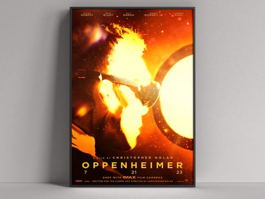 Oppenheimer (2023) Movie Film POSTER  (Cillian Murphy, Emily Blunt)
