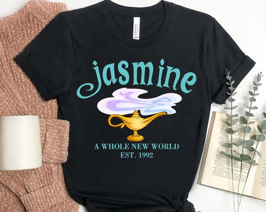 Disney Aladdin Princess Jasmine Quotes Est. 1992 Retro Shirt, Disneyland Park WDW Unisex T-shirt