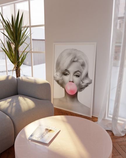 Marilyn Monroe  Bubble Gum Poster