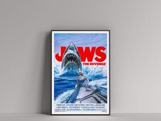 Discover Jaws The Revenge (1987) Movie Film POSTER (Lorraine Gary, Lance Guest)
