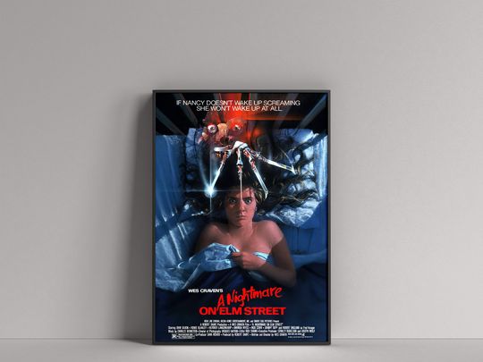 A Nightmare on Elm Street (1984) Movie Film POSTER (Heather Langenkamp, Robert Englund)