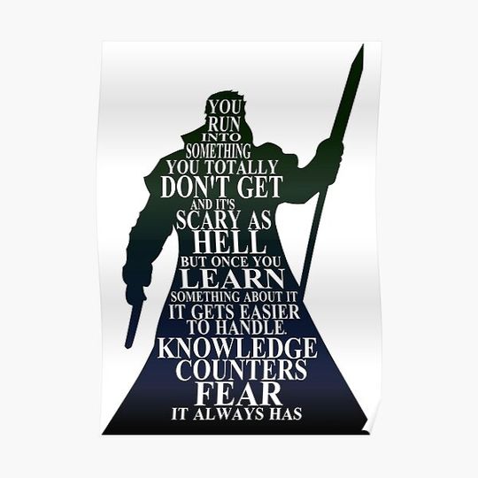 Knowledge Counters Fear Premium Matte Vertical Poster