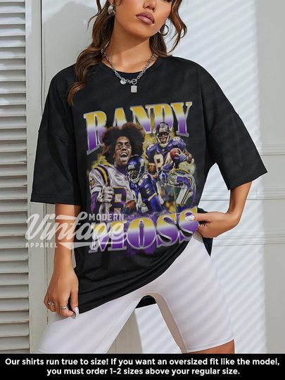 Randy Moss Shirt, Football shirt, Classic 90s Graphic Tee