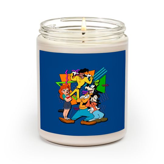 Disney Retro 90s Style Group Shot A Goofy Movie Characters Squad Scented Candles