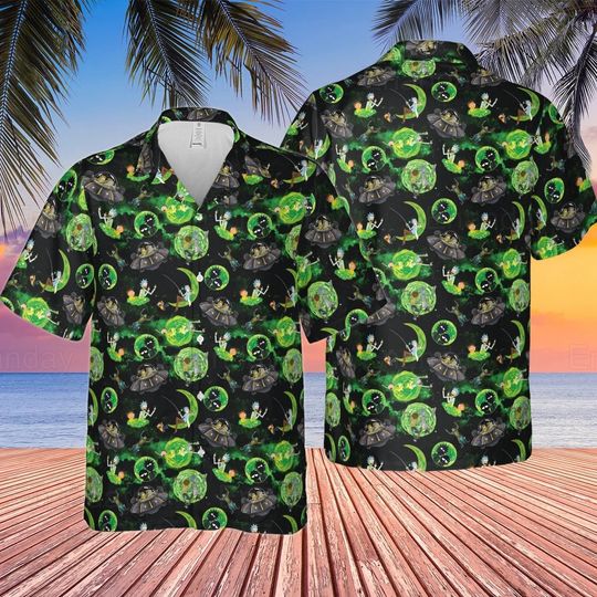 Rick And Rickandmorty Shirt, Rick And Rickandmorty Hawaiian Shirt