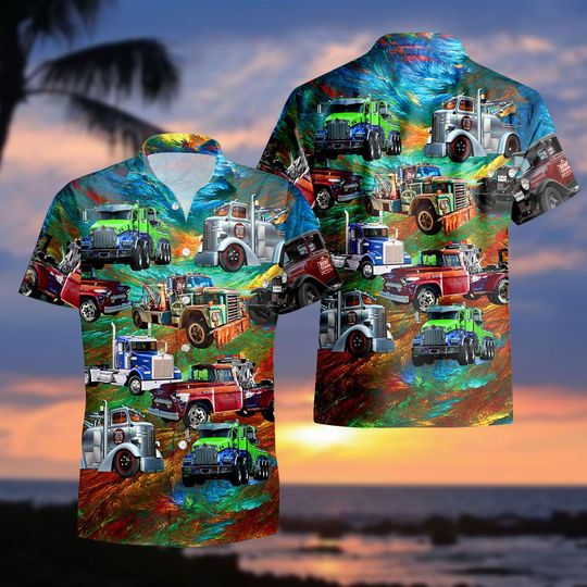The Tow Truck Driver Hawaii Shirt, The Man The Myth The Legend Hawaii Shirt