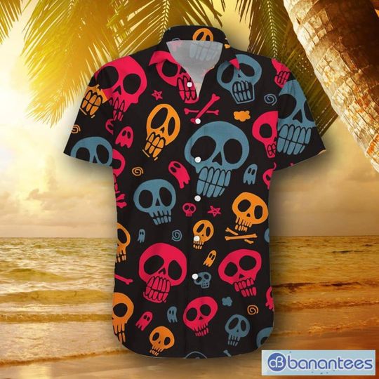 Discover Halloween Skull Hawaiian Shirt, Halloween Skull Coffee Shirt