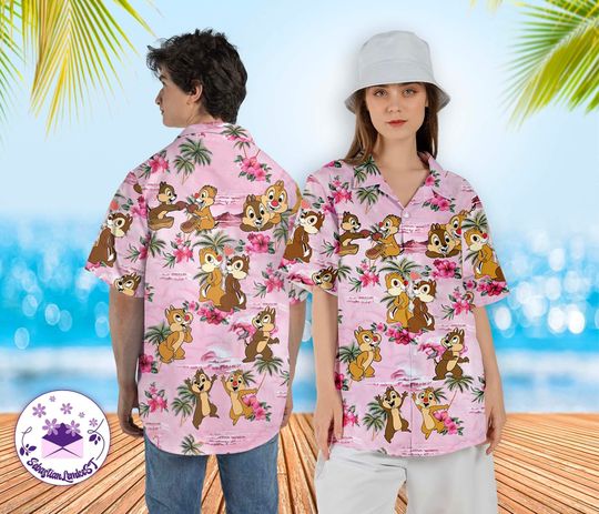 Chip And Dale Hawaiian Shirt, Disney  Friends Shirt