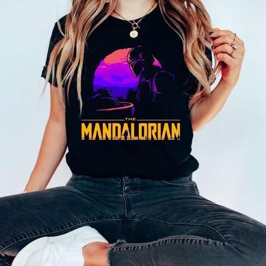 Disney Mandalorian Shirt, Mandalorian Grogu Shirt, Disney Star Wars Tee,