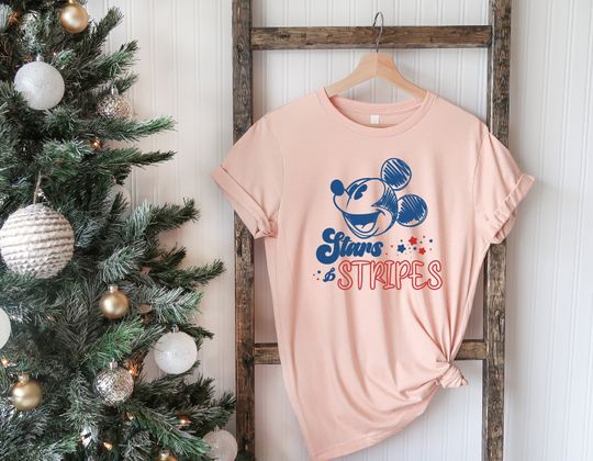Disney 4th of July T-Shirt, Disney Minnie Mickey Shirt, Disney Patriotic Shirt