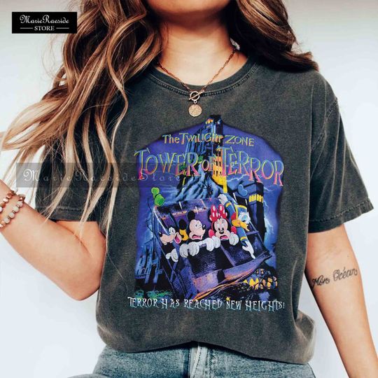 The Twilight Zone Tower Of Terror Color Shirt, Tower of Terror Ride Shirt, Disney Halloween Shirt, Vintage Disney Shirt