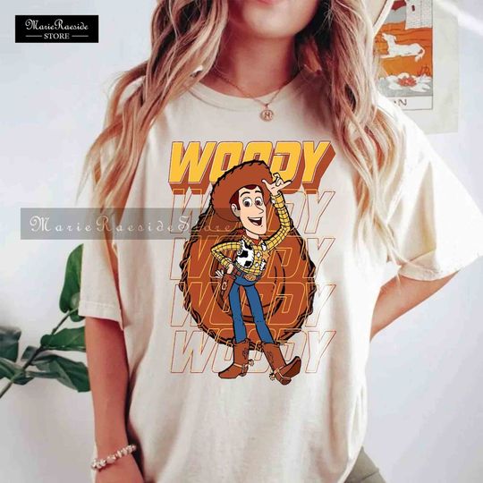 Vintage Toy Story Colors Shirt, Disney Toy Story Woody Shirt
