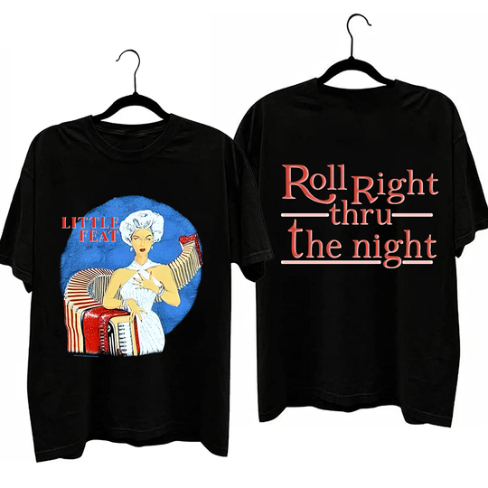1988 Little Feat Roll Right Thru The Night T-Shirt, Vtg 80s Little Feat