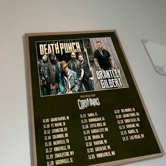 Five Finger Death Punch and Brantley Gilbert Poster