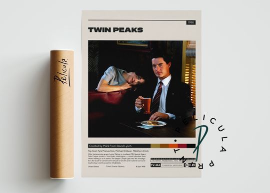 Twin Peaks | Mark Frost, David Lynch | Minimalist Tv Series Poster