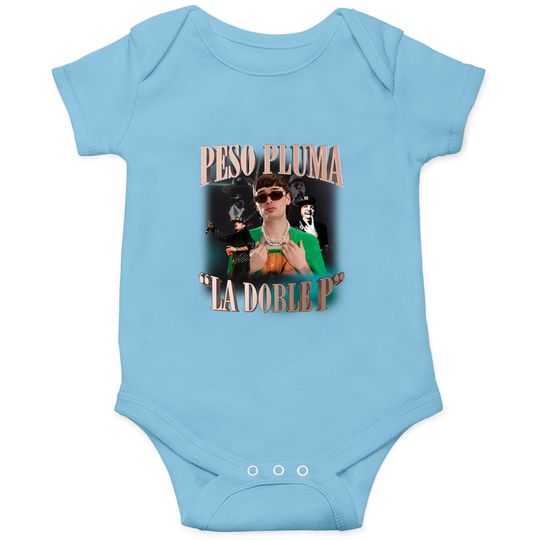 Peso Pluma Onesies, La Doble P Onesies, Peso Pluma Concert Onesies, Belicos Onesies