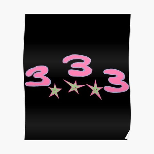 Bladee Drain Gang 333 logo Premium Matte Vertical Poster